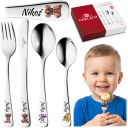 Sztućce dla Dzieci Gerlach Pychotki z Grawerem Chrzest