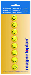 Magnesy happy face smile 20 mm 8szt