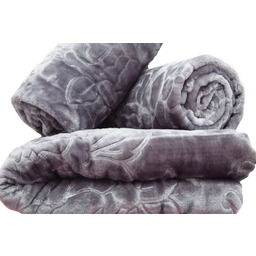 Komplet tłoczonych narzut na kanapę i fotele stalowy