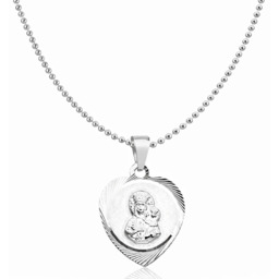 Łańcuszek Srebrny Kulkowy 1,60 mm z Medalikiem pr