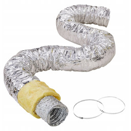 Przewód wentylacyjny 127mm izolowany 7.6m do suszarki HVAC