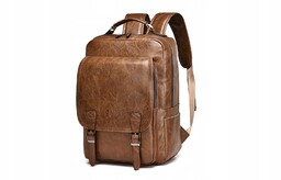 Plecak Baltan Classic 15,6" Brązowy Ekoskóra Miejski