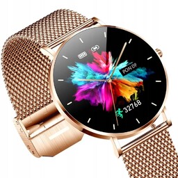 Smartwatch zegarek damski tryby sportowe kroki Alexa Manta