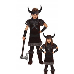 Strój Mała Wojowniczka Wiking Barbarzyńca 104