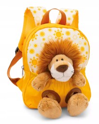 Nici 49850 Plecak 21x26cm żółty maskotka Lew 25cm