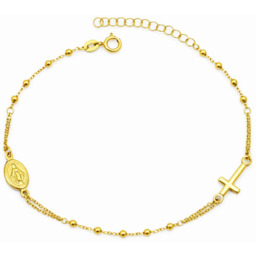 Bransoletka Złota Różaniec Damski pr 585