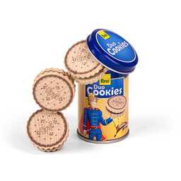 Drewniane ciastka w puszce do zabawy dla dzieci