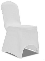 Pokrowiec na krzesło biały elastyczny pokrowce na krzesła