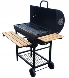 Grill Ogrodowy na Kółkach Ruszt gril Węglowy Kółka