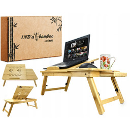 Taca Tacka Drewniana Stolik Śniadaniowy Do Łóżka