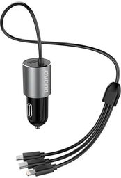 Ładowarka samochodowa DUDAO 3w1 - 3.4A + kabel