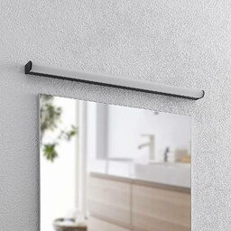 Kinkiet Ulisan Lindby, czarny, łazienka, aluminium, nowoczesny