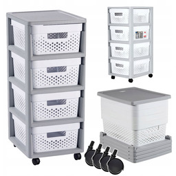 Regał Ażurowy Komoda Szafka Curver Infinity 4 x