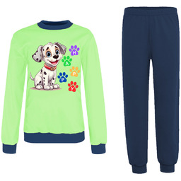 Piżama Dziecięca Dla Chłopca Wygodna Bawełniana Ciepła