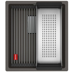 Zlewozmywak Franke Kanon KNG 110-37 Łupkowy szary/ stal