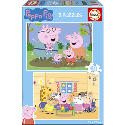 Educa, Puzzle Świnka Peppa, 2 x 48 el.