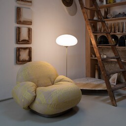 Lampa Podłogowa GUBI, Stemlite, ściemnialny, szary, salon, metal,