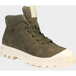 CHATTAWAK DAMSKIE BOTKI KHAKI SZNUROWANE WYSOKIE 36 6IA