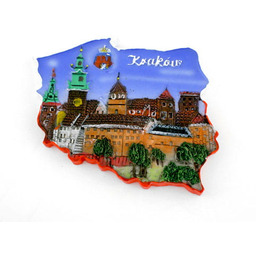 Magnes kontur Kraków Wawel