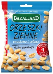 Bakalie orzeszki ziemne solone 125g BAKALLAND /SP-100304/