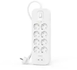Belkin SRB004VF2M 8 gniazd 2m Biały Listwa antyprzepięciowa