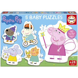 Educa, Puzzle Świnka Peppa, 3-5 el.