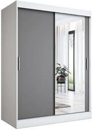 Elior Szafa przesuwna biel + antracyt 150 cm