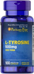 L-Tyrozyna 500 mg, Puritan''s Pride, 100 kapsułek