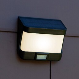 LUTEC Lampa ścienna solarna LED Try z czujnikiem