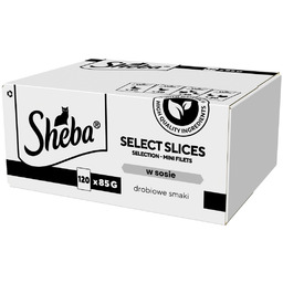 Sheba Selection Select Slices Drobiowe Smaki Saszetki 120x85g