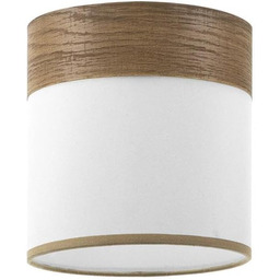 Abażur - klosz w kolorze białym z ciemnymi