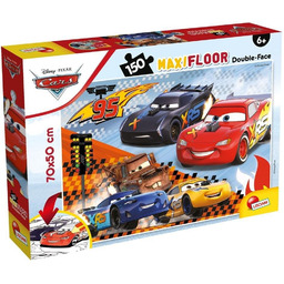 Lisciani, puzzle, Disney, Auta, dwustronne Maxi, 150 el.