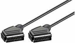 Goobay 11702 SCART kabel przyłączeniowy, niklowany, średnica 7