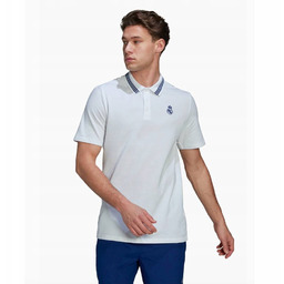 Koszulka Polo adidas Real Madryt męska biała polówka