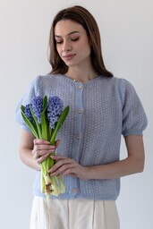 Pakamera Zapinany sweter z wełny baby alpaka