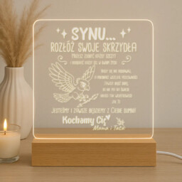 Synu.. Rozłóż swoje skrzydła - lampka led