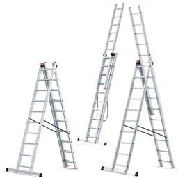 Drabina aluminiowa wielofunkcyjna z opcja na schody HIGHER