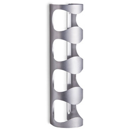 ZELLER Ścienny regał na wino, 4 butelki, stal