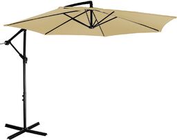 PARASOL OGRODOWY NA WYSIĘGNIKU BEŻOWY 3,5 M TARAS