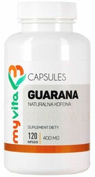 Guarana 400 mg Myvita, 120 Kapsułek
