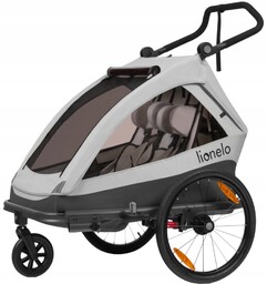 Przyczepka rowerowa Lionelo Pasy 5 Punktowe Hamulec Cama
