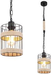 Wisząca LAMPA skandynawska HALIA 15673H Globo okrągła OPRAWA