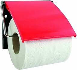 MSV Uchwyt na papier toaletowy ze styropianu, czerwony,