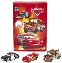 Cars 3-Pak Szeryf Złomek Zygzak Mcqueen Zestaw 3