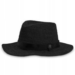 Betlewski Panama Kapelusz z Rafii Czarny Unisex, Obwód