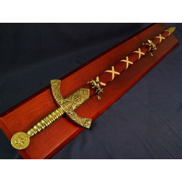 Replika miecz templariuszy na tablo Denix model 4163L+T+11L