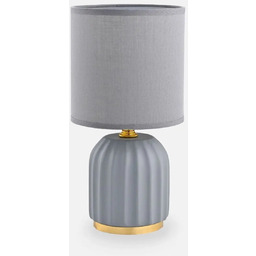 Zumaline Lampka do sypialni STOŁOWA HS8723-GR ceramiczna tuba