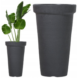 Wysoka klasyczna doniczka 63 CM Antracyt