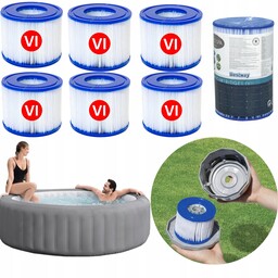 6x Filtr filtry do pompy Lay Z Spa