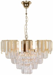 Żyrandol z kryształkami złoty Cameron Gold K-8175, glamour,